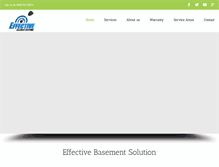 Tablet Screenshot of effectivewaterproofing.com